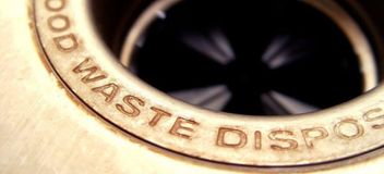 A close up of a waste disposal.