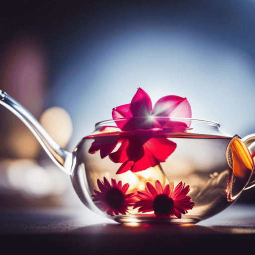 An image showcasing the delicate beauty of Amelia Flower Tea