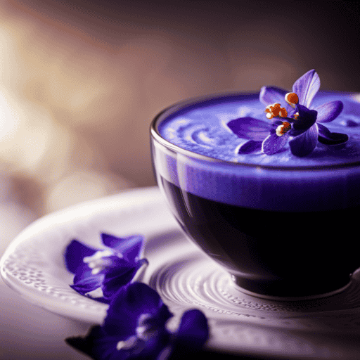 Butterfly Pea Flower Tea Latte - Cappuccino Oracle