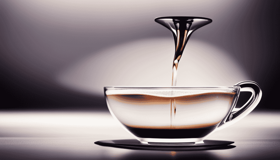 An image featuring a close-up of a Clever Coffee Dripper, positioned atop a stylish glass mug