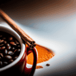 An image showcasing a vibrant coffee cup surrounded by a spectrum of aromatic ingredients - from rich cocoa beans and citrus slices to fragrant cinnamon sticks and fresh vanilla pods - visually capturing the diverse world of coffee tasting notes