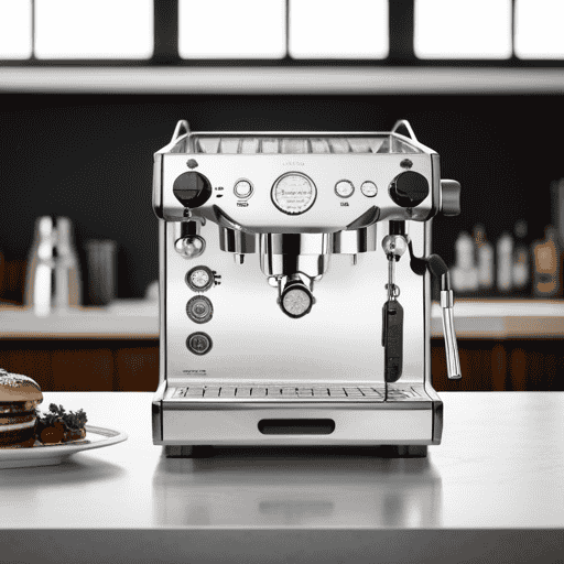 An image showcasing the sleek and compact design of the ECM Mechanika V Slim espresso machine