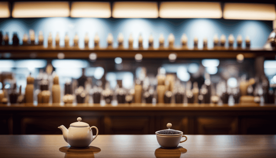 An image capturing the vibrant assortment of tea varieties at Starbucks UK