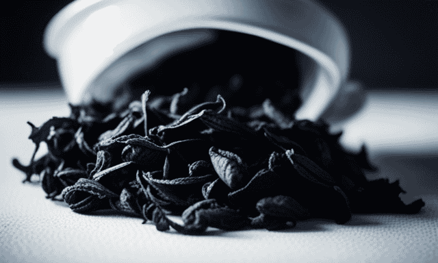 An image showcasing the intricate, partially oxidized leaves of oolong tea, gently unfurling in a teapot, with contrasting backgrounds of vibrant green tea leaves and dark roasted coffee beans