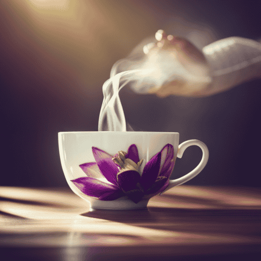 An image capturing the delicate essence of passion flower tea