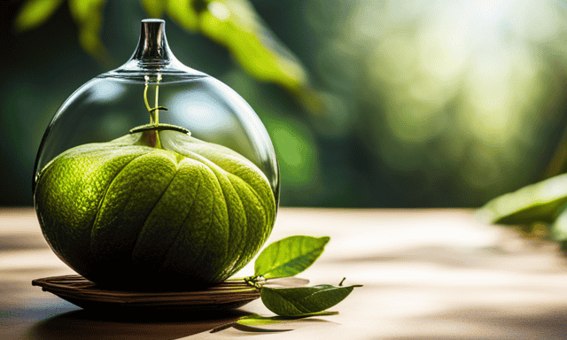 An image of a traditional gourd with a metal straw immersed in a vibrant green Yerba Mate infusion