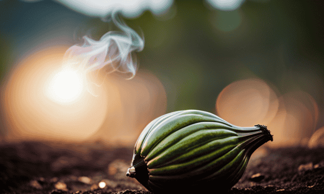 An image showcasing a traditional gourd filled with precisely measured yerba mate leaves, perfectly surrounded by a steamy vapor