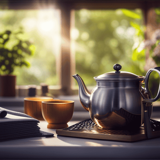 An image featuring a cozy, sunlit kitchen with a steaming teapot on the stove, surrounded by an array of vibrant fresh herbs, inviting readers to explore the art of enhancing herbal tea's potency