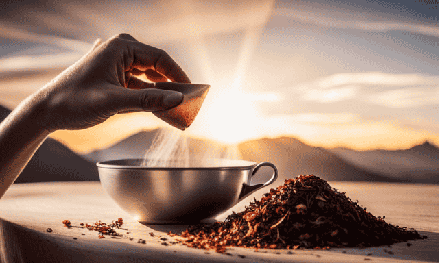 An image showcasing a step-by-step guide to crafting chai rooibos tea bags