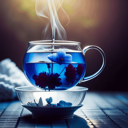 An image showcasing the step-by-step process of preparing Blue Ternate Flower Tea