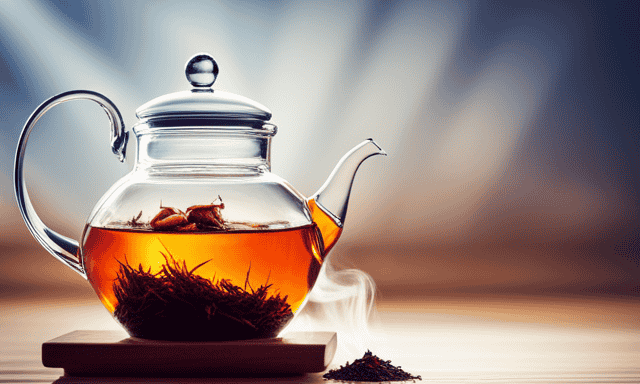 An image capturing the essence of steeping rooibos tea