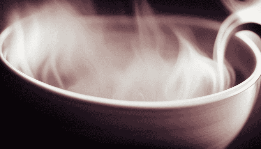 An image showcasing a close-up of a steaming cup of Mokka coffee, with its rich, dark brown color and thick crema
