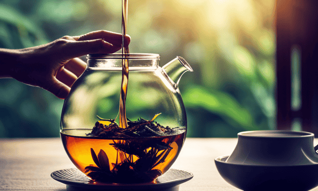 An image showcasing the art of brewing Oolong tea