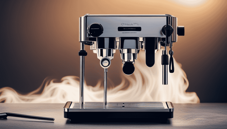 An image showcasing the Profitec Pro espresso machine in action
