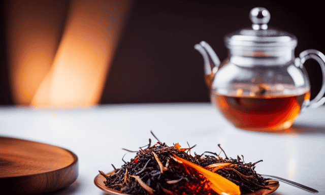 An image showcasing the art of brewing Rooibos tea