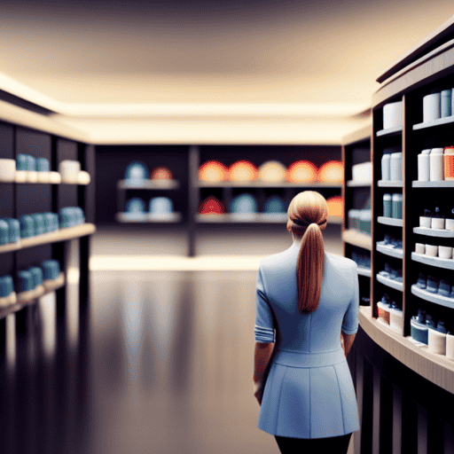 An image showcasing an inviting virtual tea shop, filled with a vast array of colorful tea canisters neatly arranged on shelves