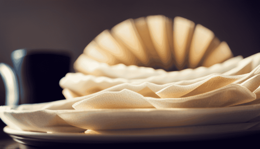 An image showcasing a variety of coffee filters in different materials, shapes, and sizes