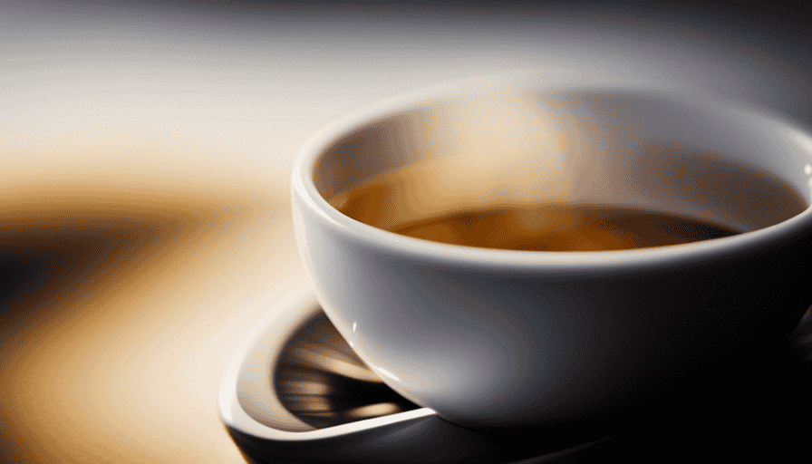 An image showcasing a small, dark espresso cup filled with a thick and velvety ristretto coffee