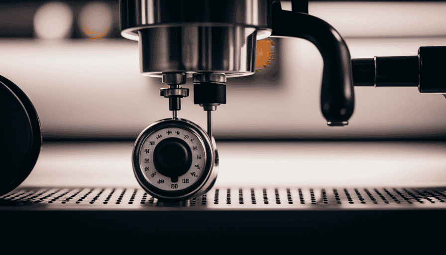 An image featuring a close-up of an espresso machine, adorned with a precision grinder attachment, a temperature control knob, and a pressure gauge, showcasing the potential for enhanced brews through these modifications