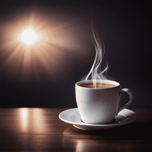 An image that showcases a steaming mug of Postum, a rich and aromatic beverage