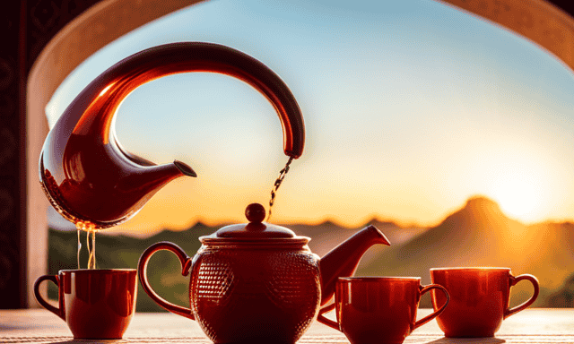 An image that embodies the essence of Rooibos tea in an Indian context
