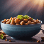 An image of a vibrant bowl filled with premium pet food