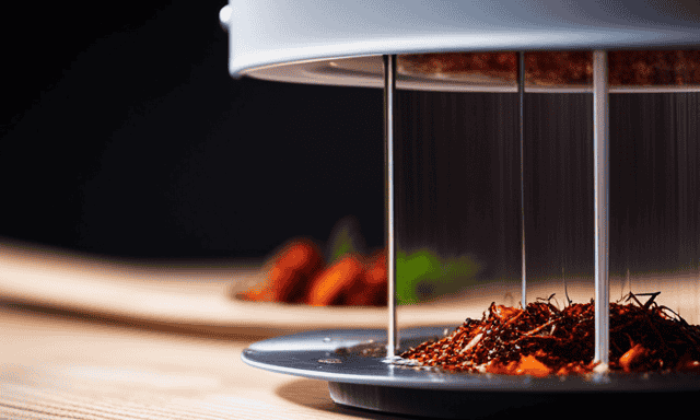 An image showcasing various hole sizes on infusers for Rooibos tea