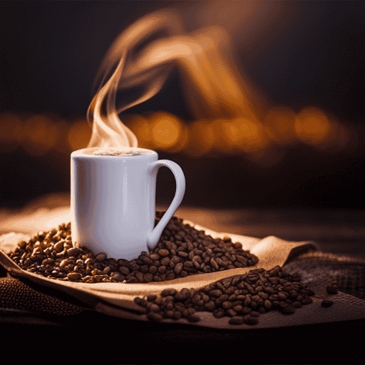 An image that showcases a steaming mug of Postum, a rich and aromatic beverage