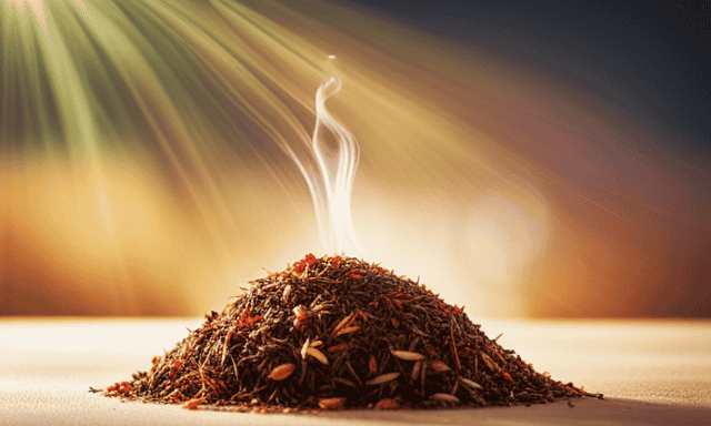 An image featuring a vibrant display of various rooibos teas