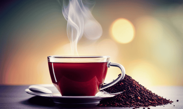 An image showcasing a vibrant cup of Rooibos tea, brimming with antioxidants and minerals