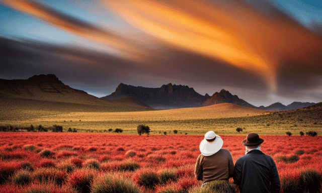 An image showcasing the picturesque Cederberg Mountains in South Africa, where Rooibos tea originates