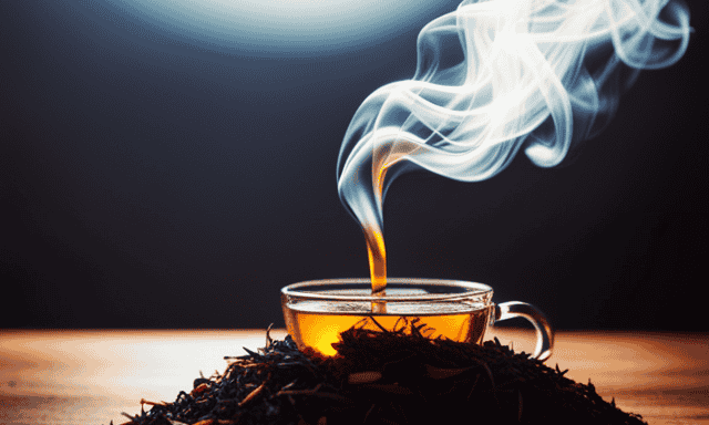 A captivating image showcasing a steaming cup of vibrant green tea and a rich, earthy yerba mate rooibos blend, both brimming with health benefits