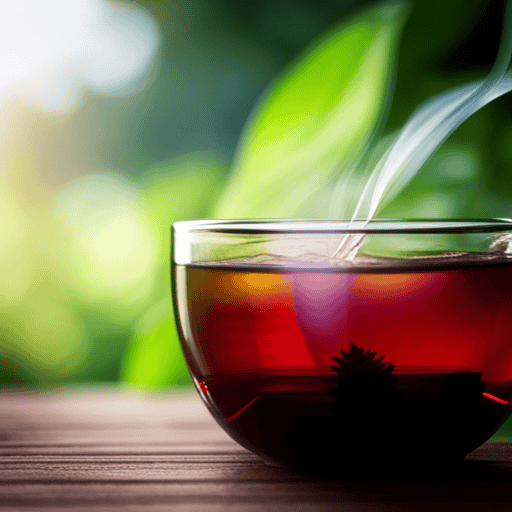 An image that captures the transition of herbal tea to black tea