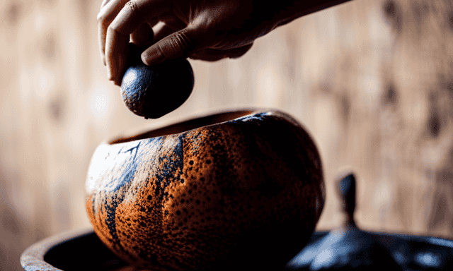 An image showcasing the art of preparing Yerba Mate in a traditional gourd