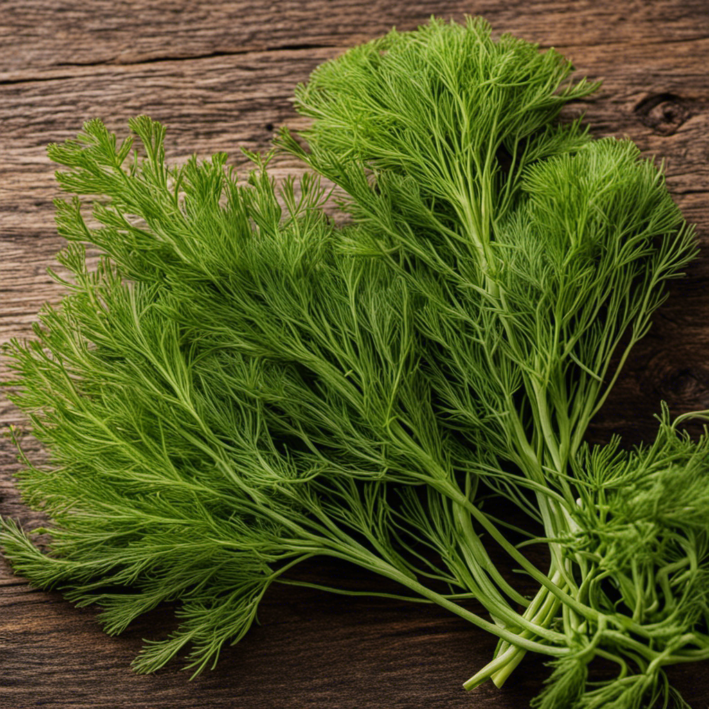 an image showcasing the equivalence of 2 teaspoons of vibrant, aromatic fresh dill to its counterpart, dill seed