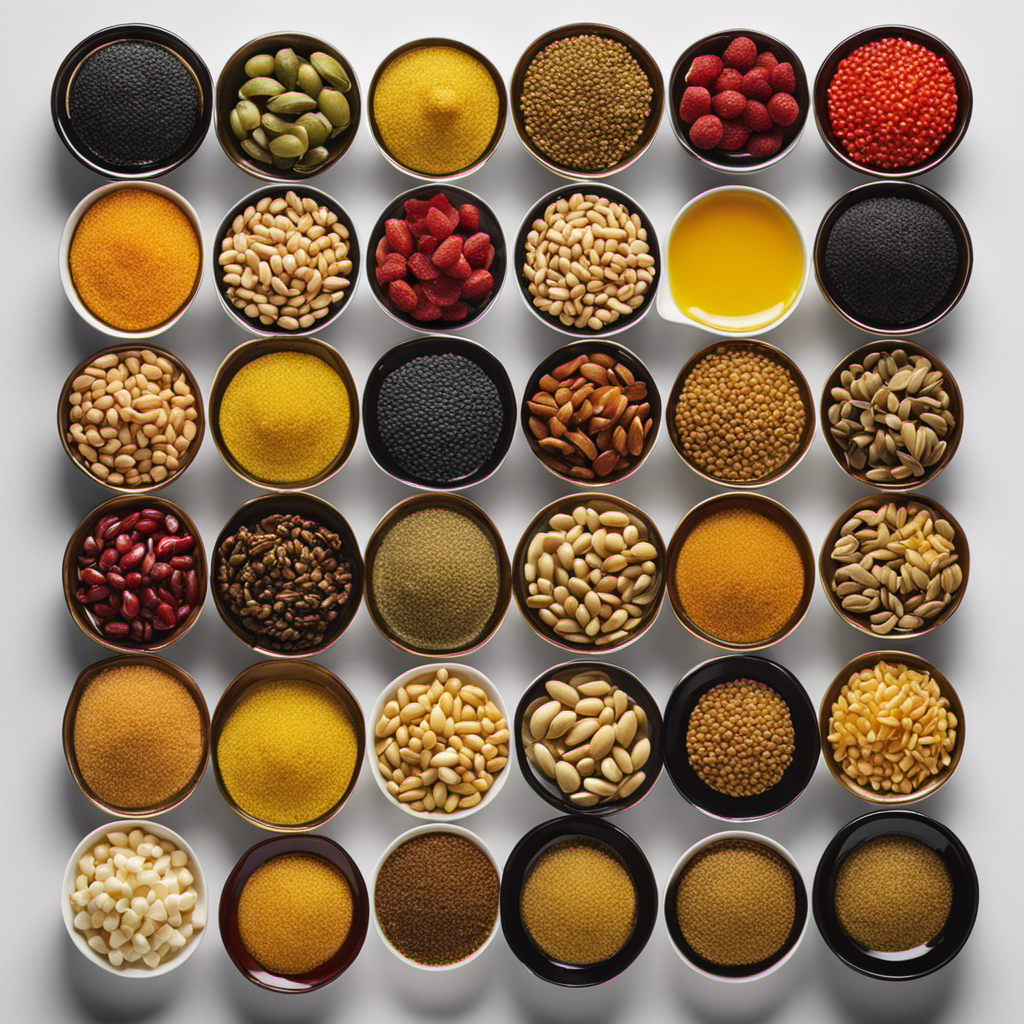 An image showcasing a vibrant assortment of 45 teaspoons filled with rich, golden liquid, representing the precise amount of Omega 3 fatty acids recommended for optimal health