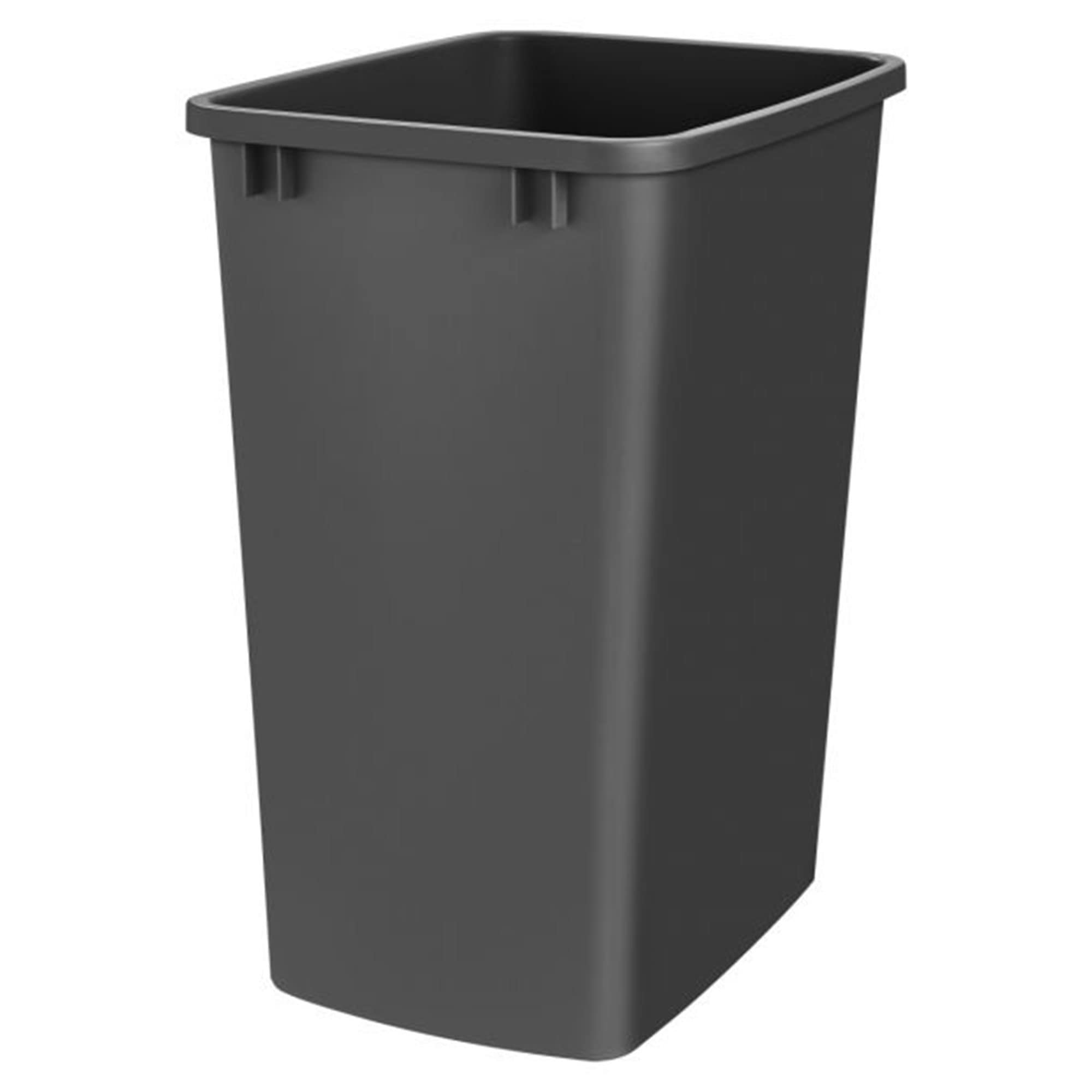 Rev-A-Shelf RV-35-18-52 35 Quart Plastic Replacement Waste Container Garbage Bin Trash Can for The Kitchen or Laundry Room, Black