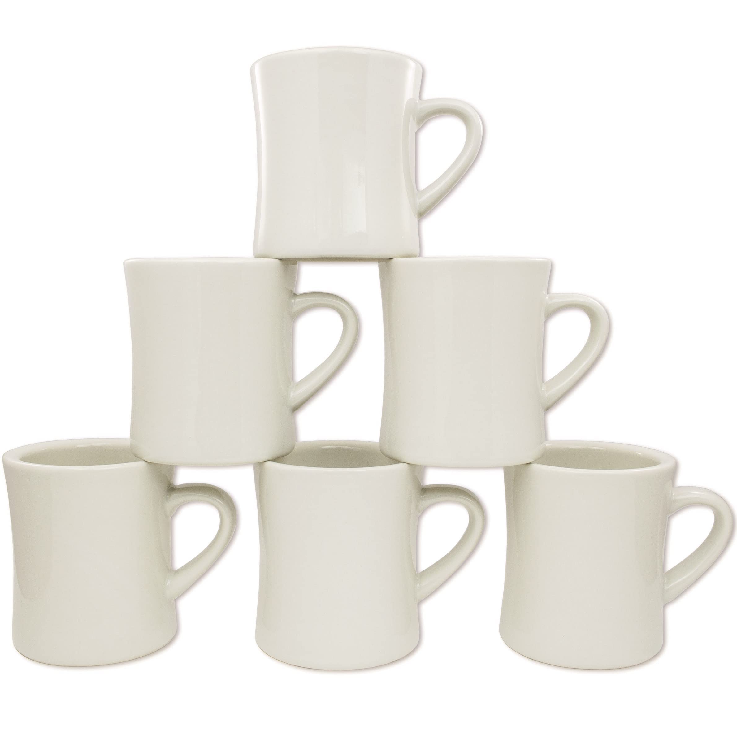 COLETTI Diner Coffee Mugs Set of 6