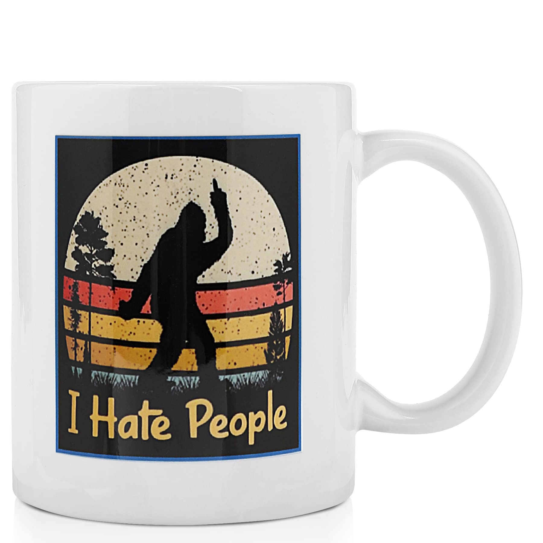 LATAMO I Hate People Retro Funny Coffee Mug