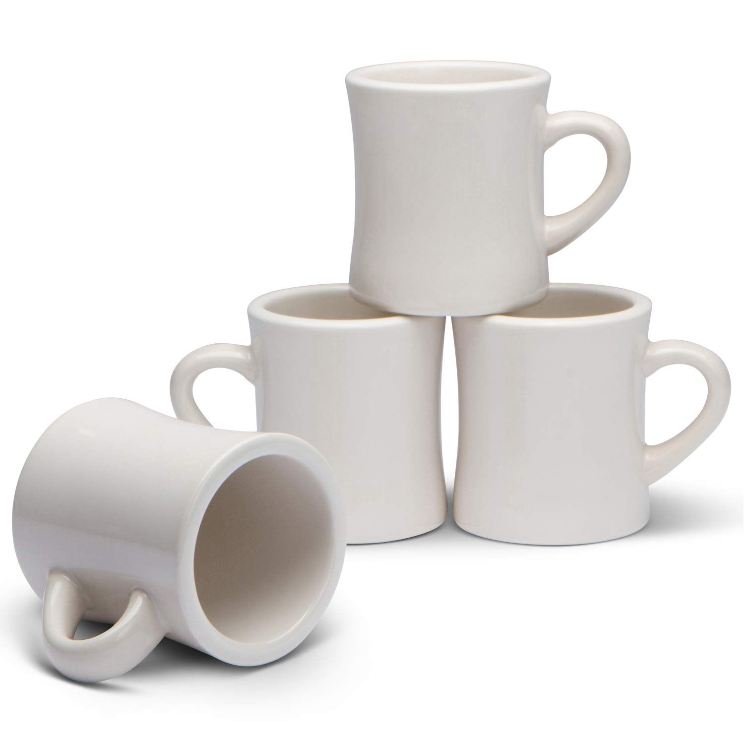 Serami Classic Cream White Diner Mugs