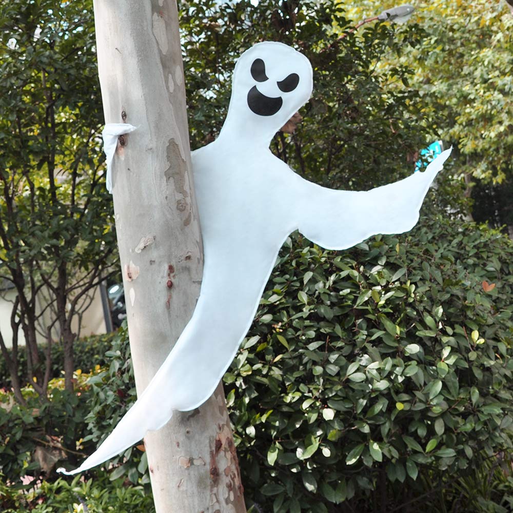 JOYIN 53” Halloween Bendable Tree Wrap Ghost Decoration