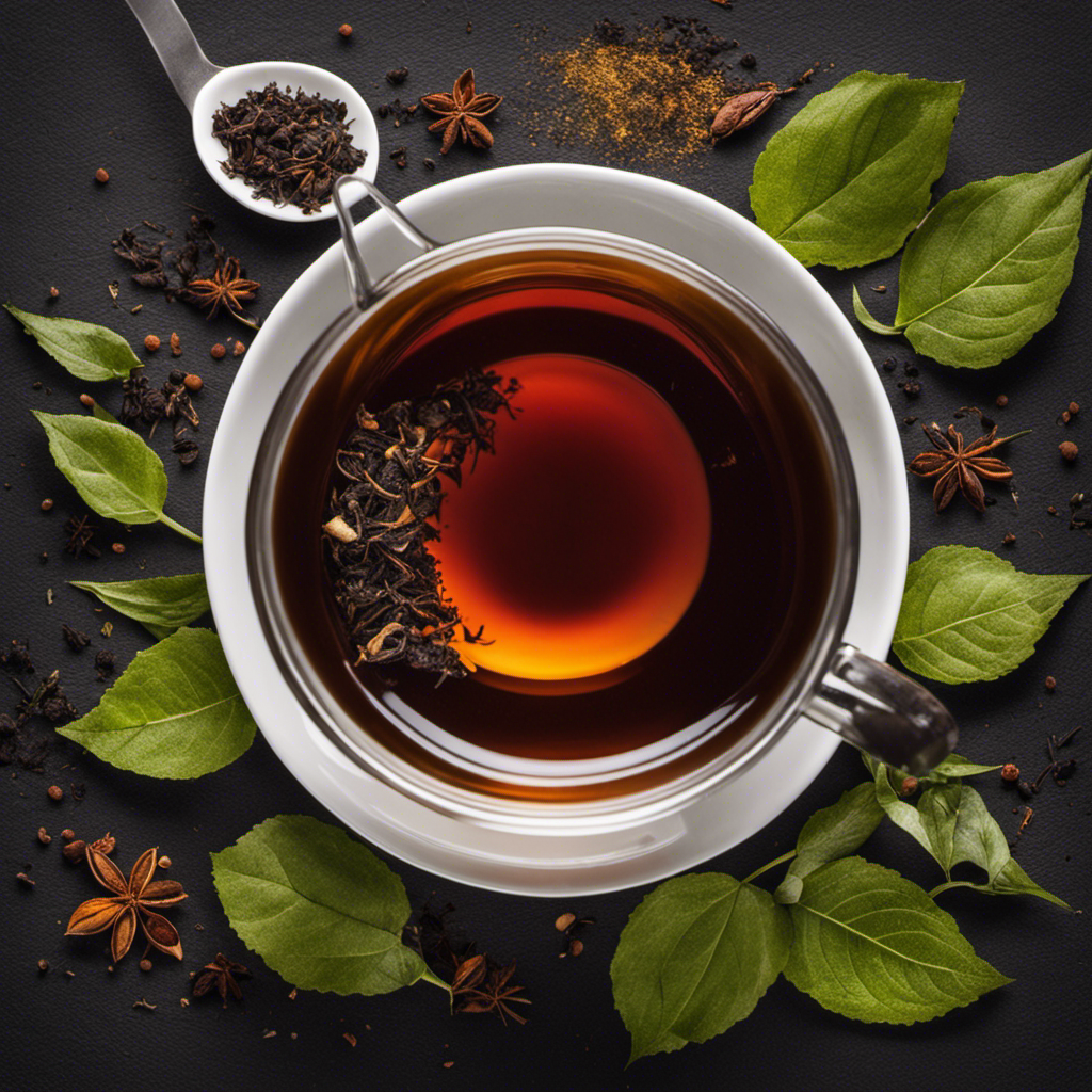 An image contrasting loose leaf and tea bag tea brewing methods
