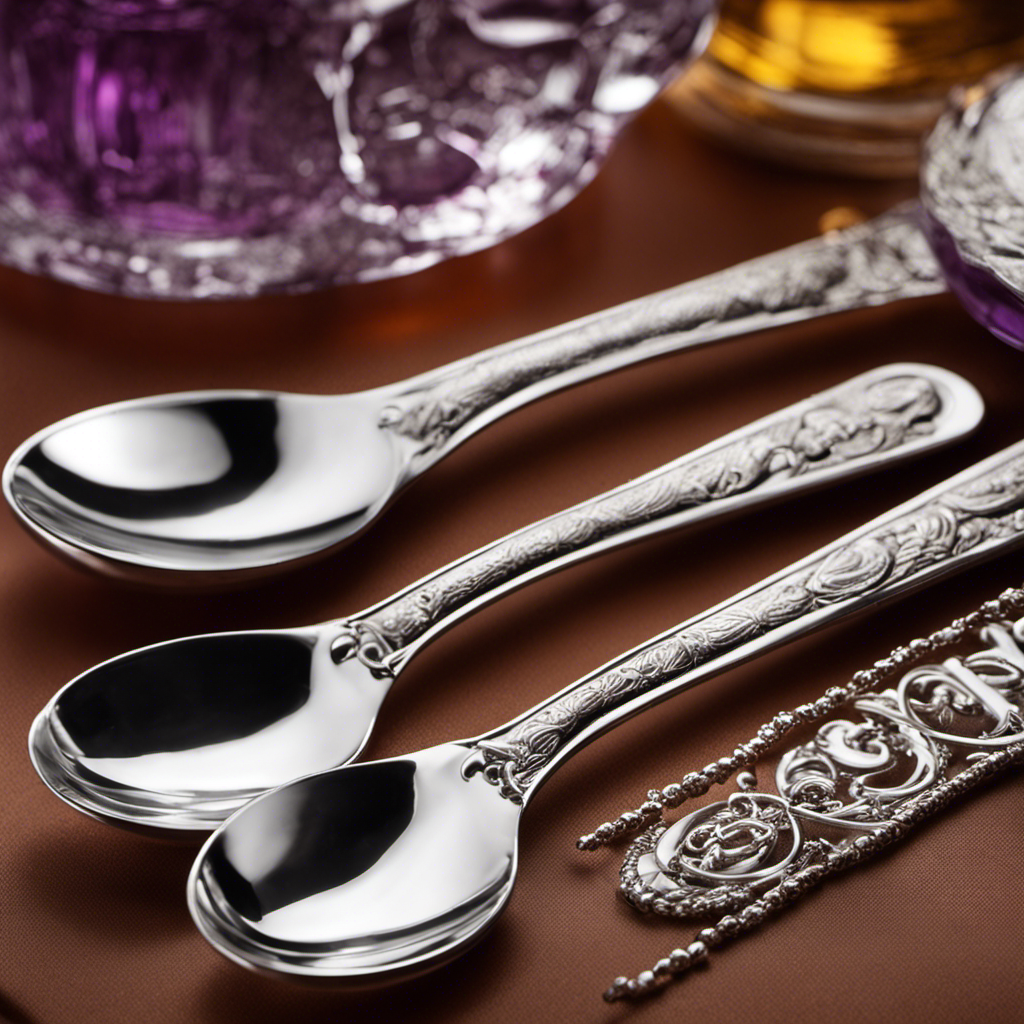 An image that showcases two elegant teaspoons side by side, visually depicting the exact dosage of Guaifenesin Codeine syrup