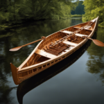 An image that showcases the intricate mechanics of a cooter canoe, capturing the precise interplay between the paddlewheel, steering mechanism, and water displacement, revealing the inner workings of this fascinating watercraft