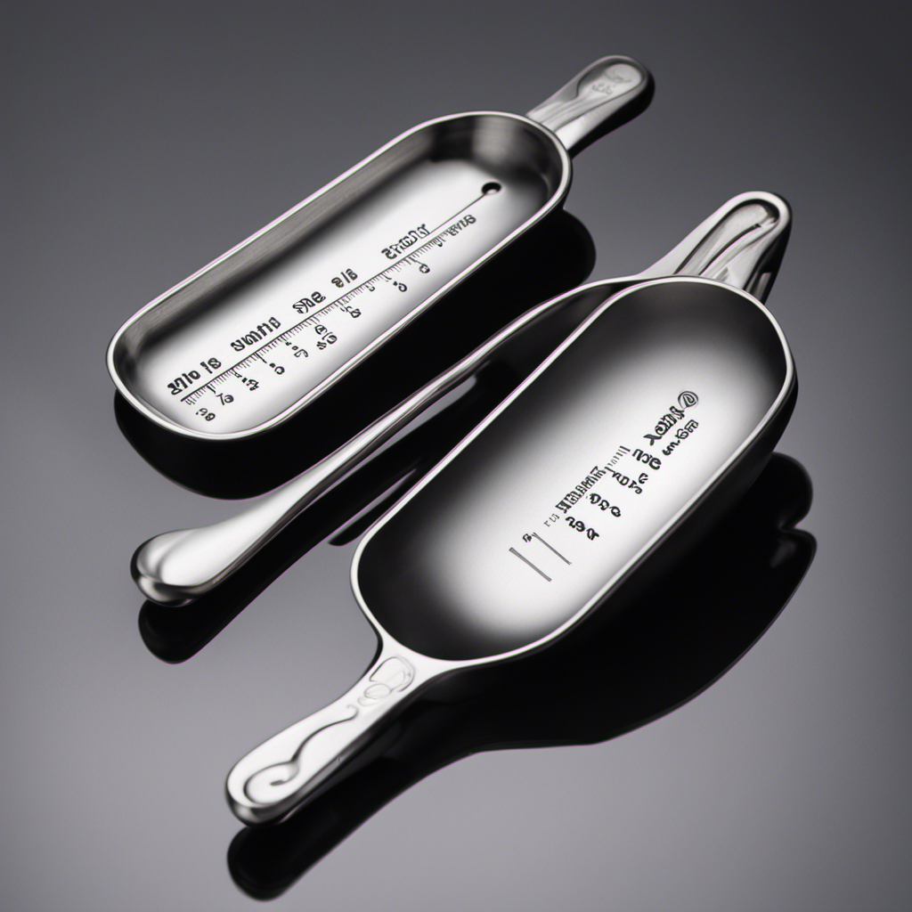 An image showcasing two identical measuring spoons side by side: one filled with 1/4 teaspoon of a substance, the other filled with 1/8 teaspoon