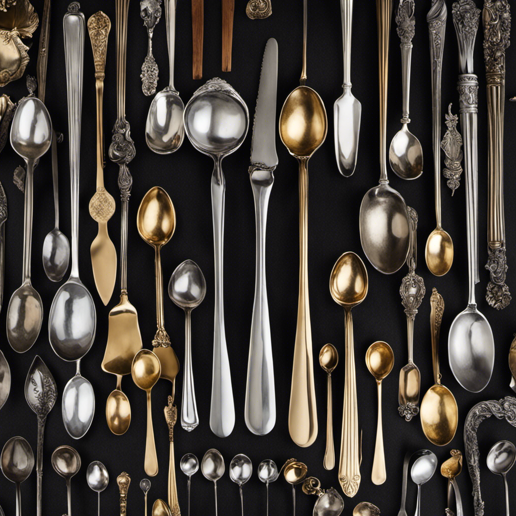 An image of a meticulously arranged collection of teaspoons, each representing a lethal dose of caffeine