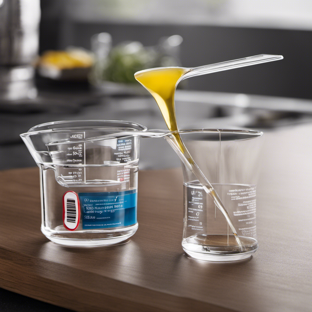 An image showcasing a clear measuring cup filled with precisely 3 teaspoons (15ml) of Act® 0