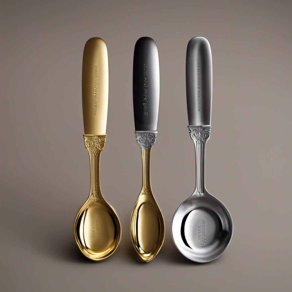 An image showcasing two measuring spoons side by side – one filled to the brim with 2 ounces of liquid, and the other filled with the equivalent amount in teaspoons, visually illustrating the conversion