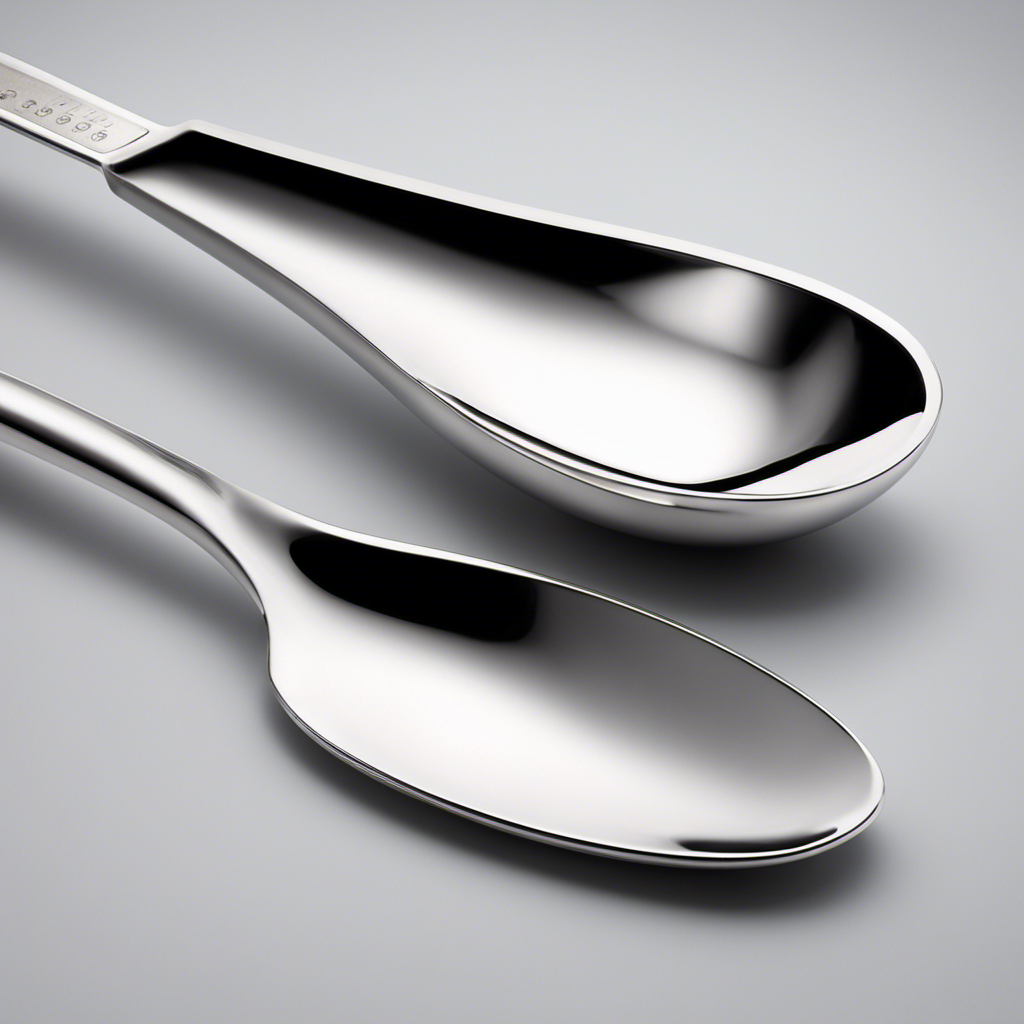 An image showcasing a measuring spoon filled with 1 1/2 teaspoons of a substance, alongside a tablespoon