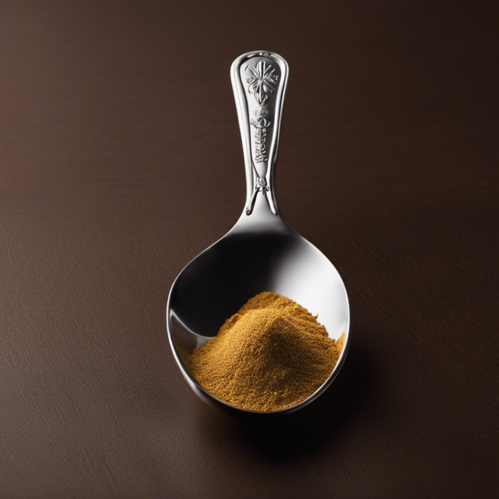 An image showcasing a measuring spoon filled with 1 1/3 oz of a liquid ingredient, perfectly balanced and visually depicted, to illustrate the conversion of ounces to teaspoons